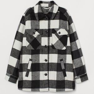 New Without Tags, Plaid Women Shacket, Size Small (oversized)